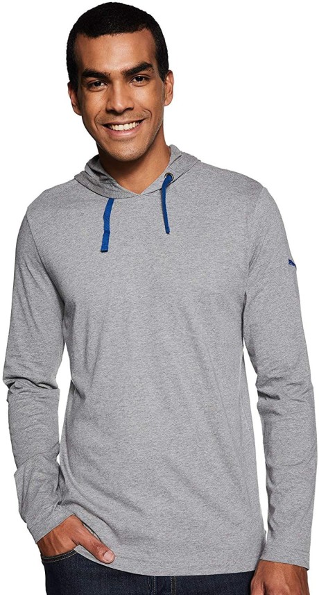 puma long sleeve hooded tee