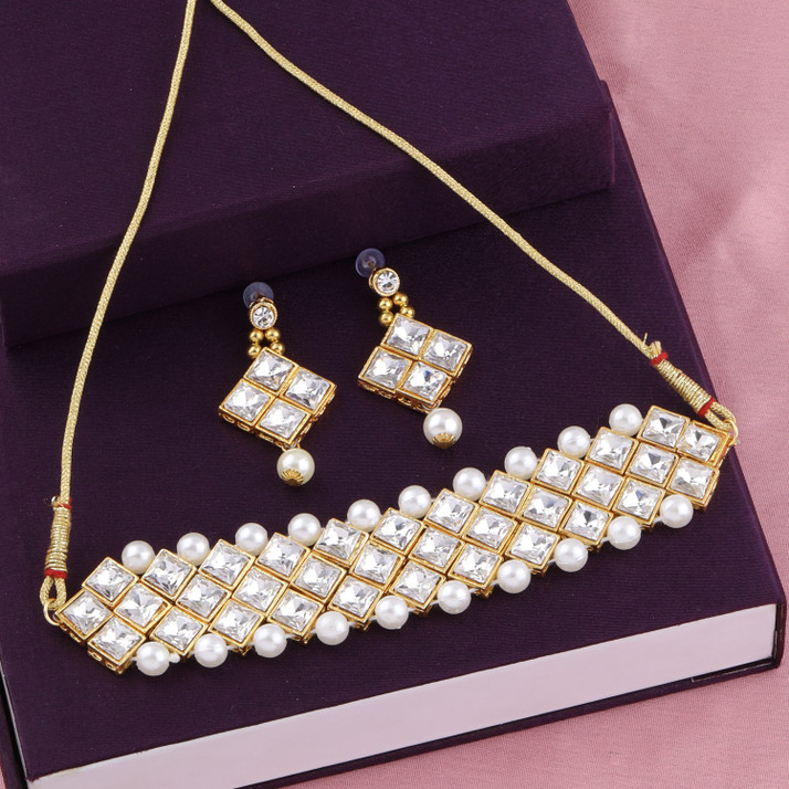 SILVER SHINE Traditional Choker 