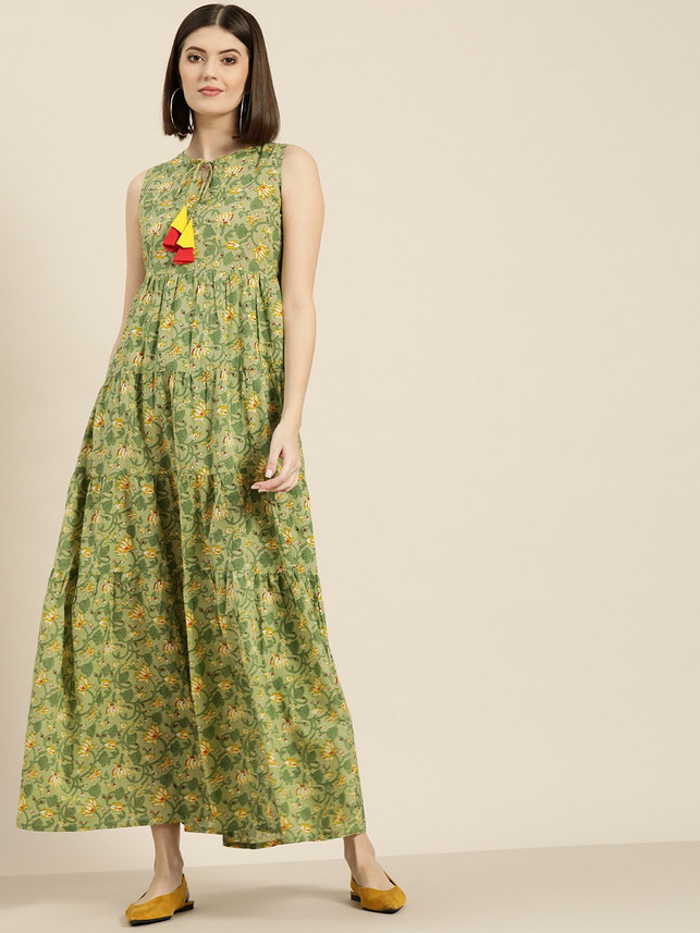 red green and yellow dress