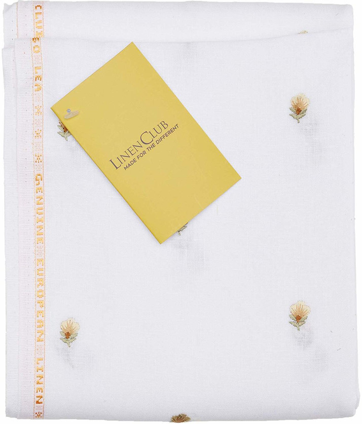 Linen Club Linen Embroidered Shirt 