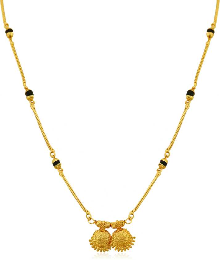 1 Gram Gold Long Mangalsutra Online Shopping - 1 Gram Gold Mangalsutra Designs Youtube : It typically contains a string of tiny black beads along with a pendant in the centre.