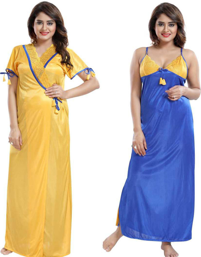 satin nighty flipkart