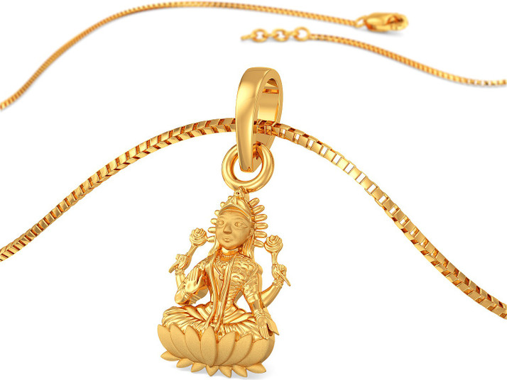 Joyalukkas Goddess Lakshmi Gold Pendant 