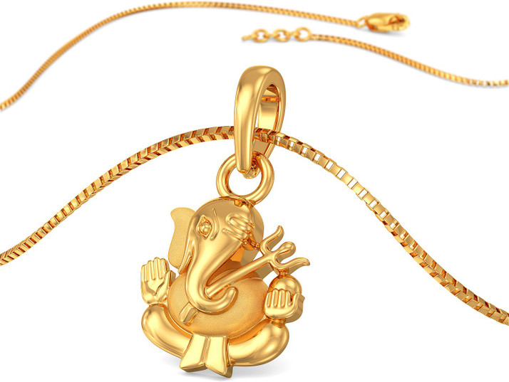 Joyalukkas Lord Ganesha Gold Pendant 