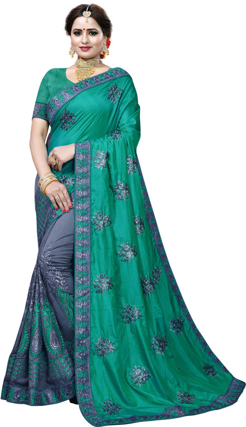 poly crepe saree