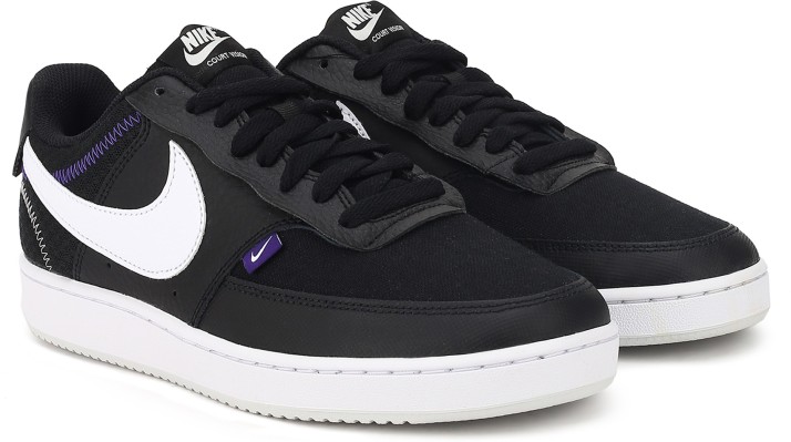 black court vision low premium trainers