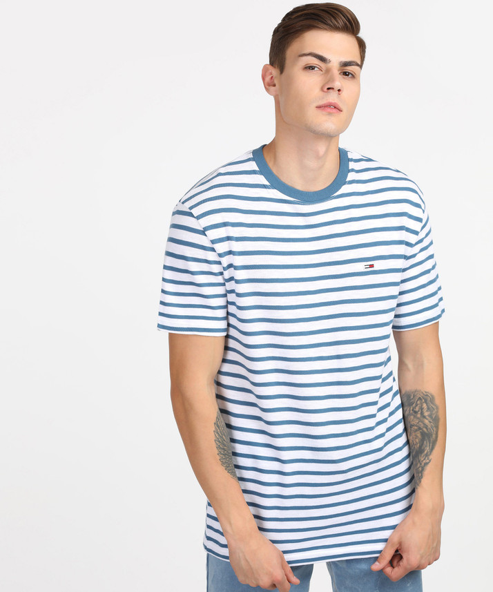 TOMMY HILFIGER Striped Men Round Neck 