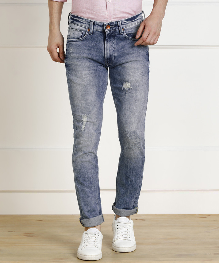 of Benetton Slim Men Blue Jeans 