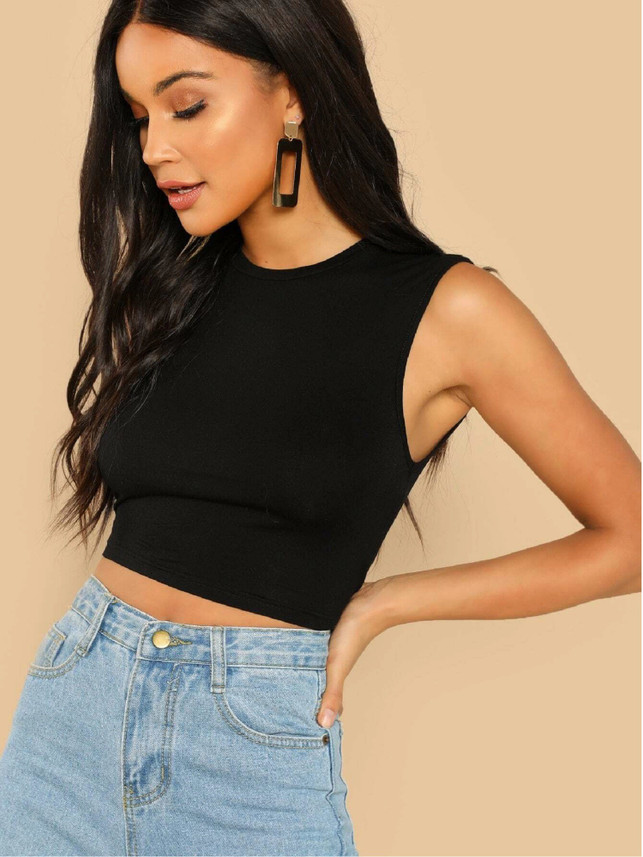 CLAfoutis Casual Sleeveless Solid Women 
