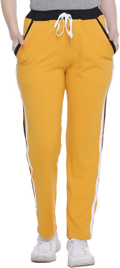 yellow track pants womens