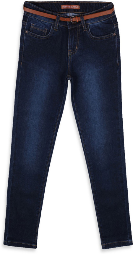 MONTE CARLO Regular Girls Blue Jeans 