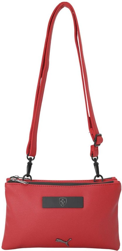 puma red sling bag