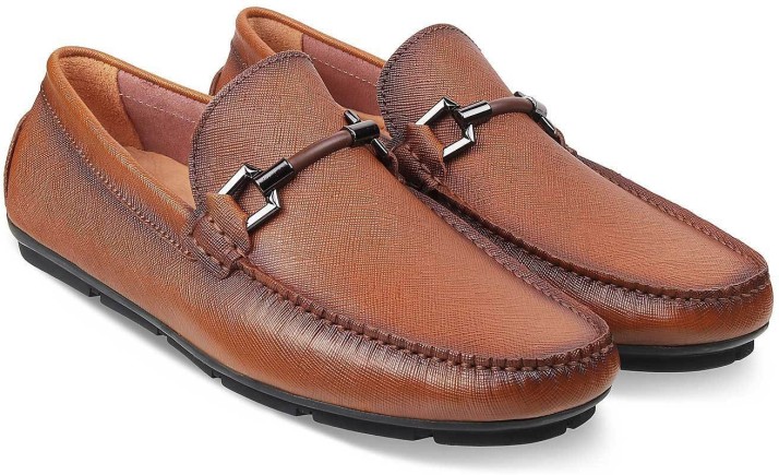 tresmode Casual Leather Driving Loafers 