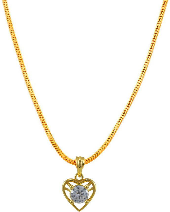 Pink City Heart Shaped Pendant With 