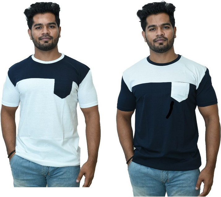 unique collecion Color Block Men Round 