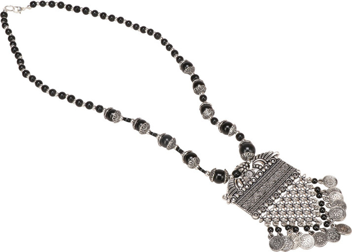 Aradhya Silver Plated Metal Necklace 
