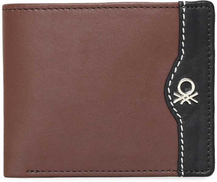 United Colors Of Benetton Men Brown Genuine Leather Wallet Brown Price In India Flipkart Com