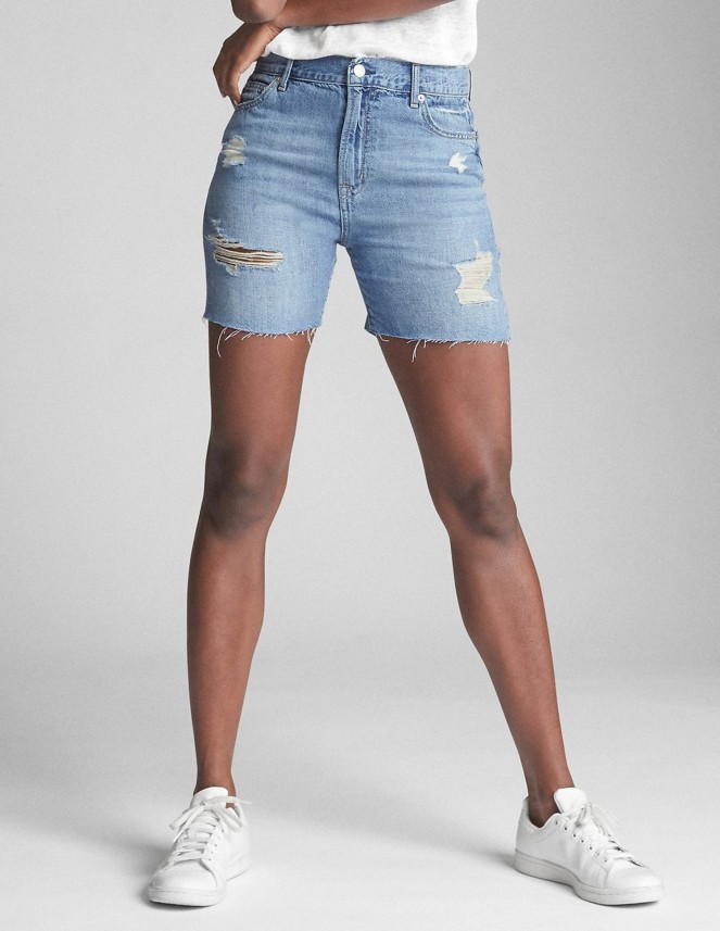 gap denim shorts womens