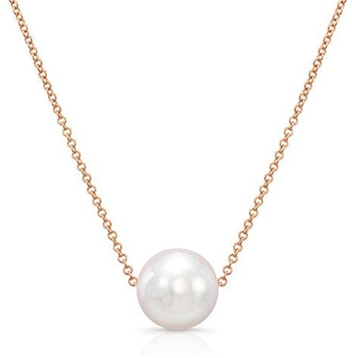 single pearl gold necklace