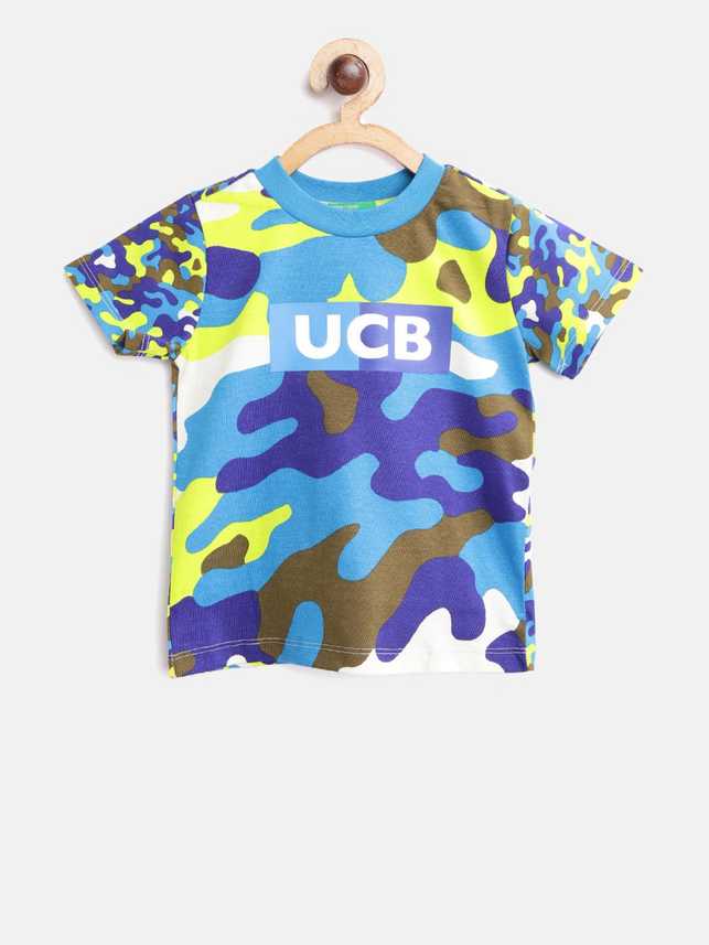United Colors Of Benetton Boys Printed Pure Cotton T Shirt Price