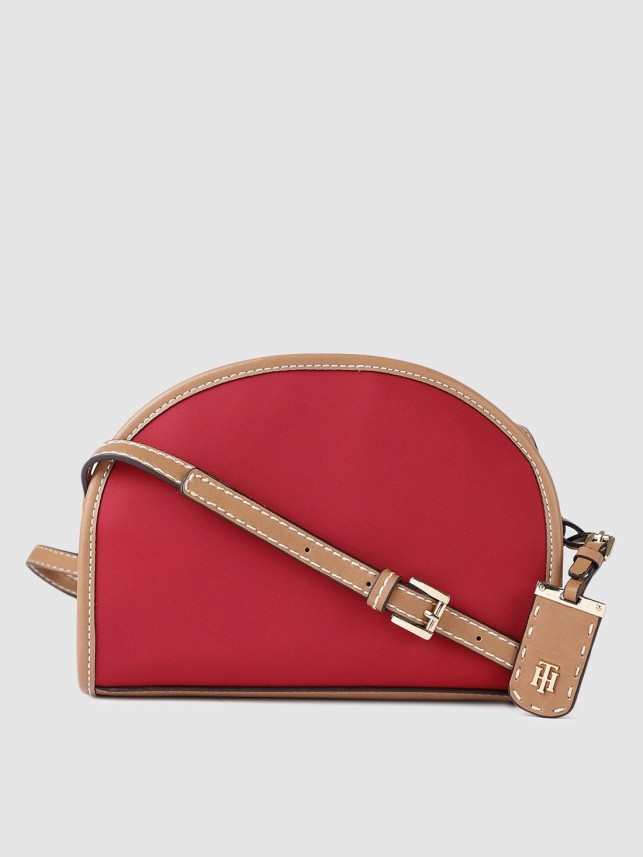 tommy hilfiger red sling bag