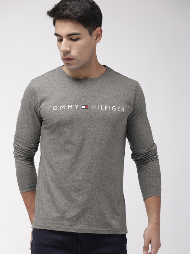 TOMMY HILFIGER Solid Men Round Neck 