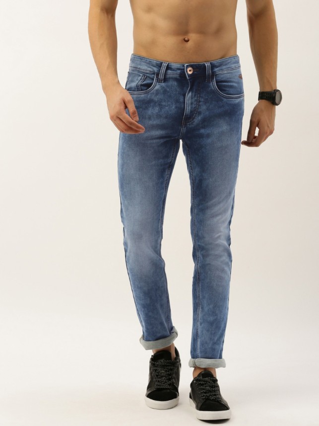 flying machine tapered fit men blue jeans