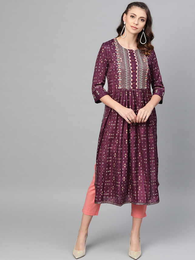 W purple kurta Clearance