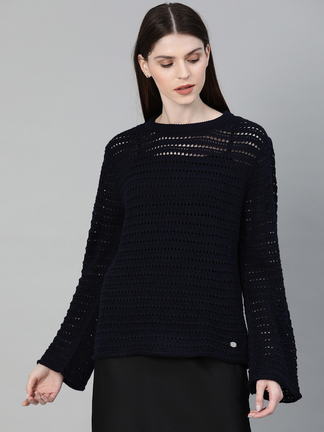 french connection black sweater