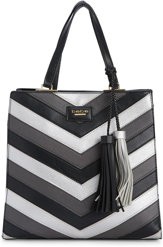 bebe black tote bag