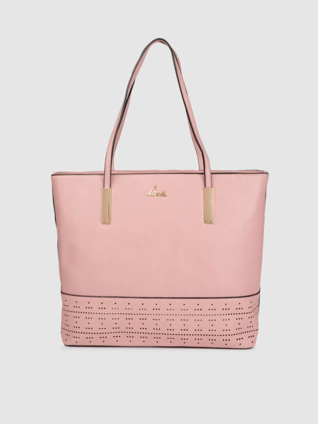 lavie pink solid shoulder bag