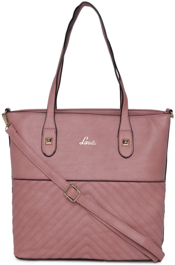 lavie pink solid shoulder bag