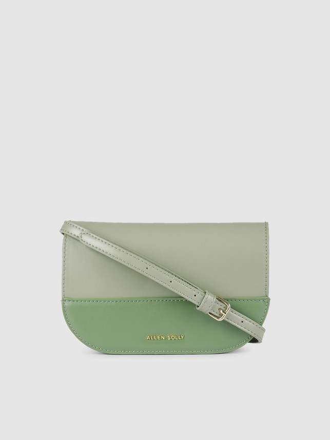 Buy Allen Solly Women Green Sling Bag 