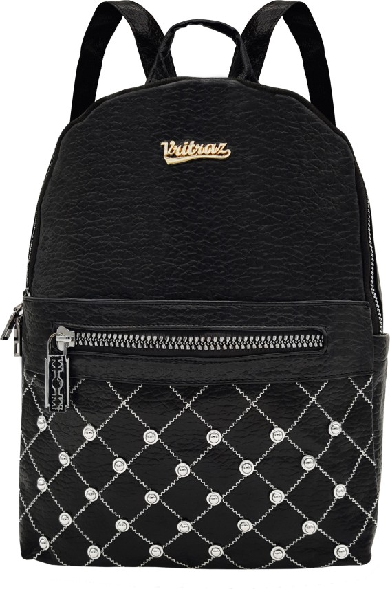 ladies black backpack handbag