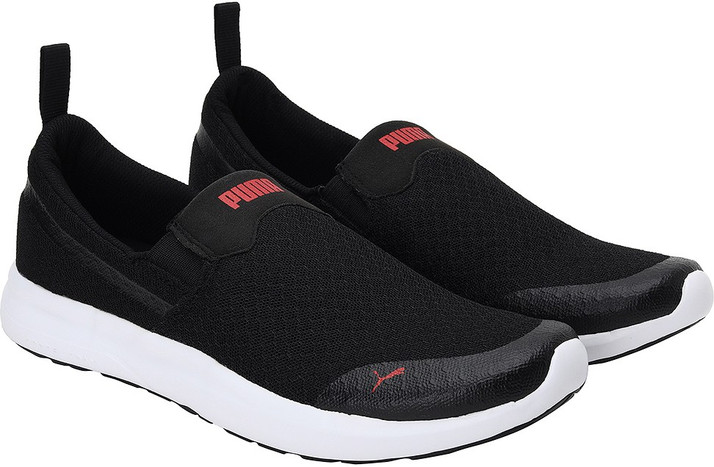 puma black slip on