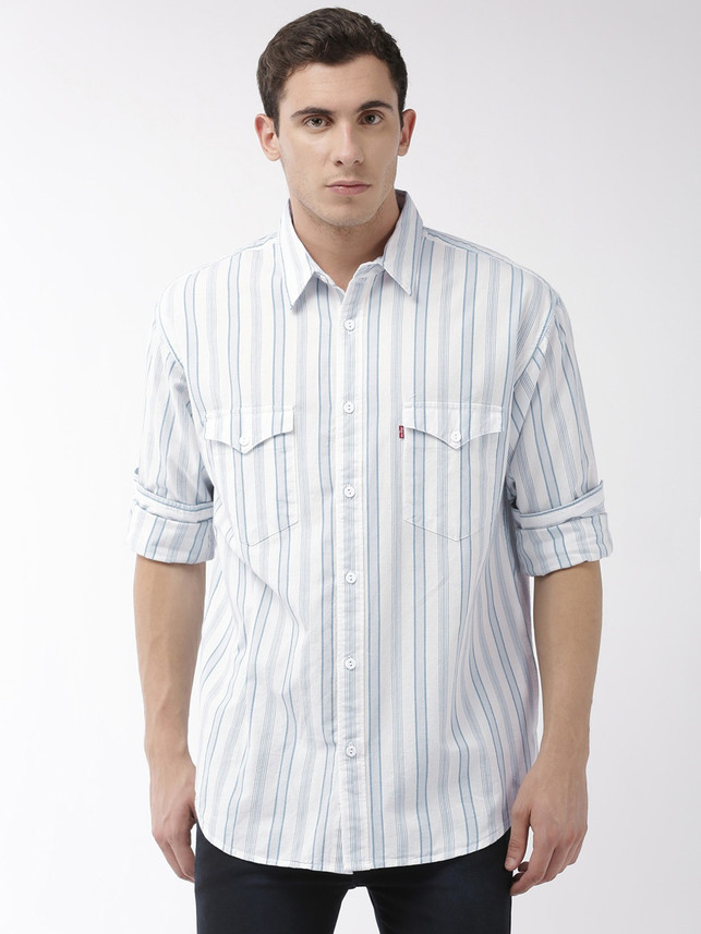 levis white shirt mens