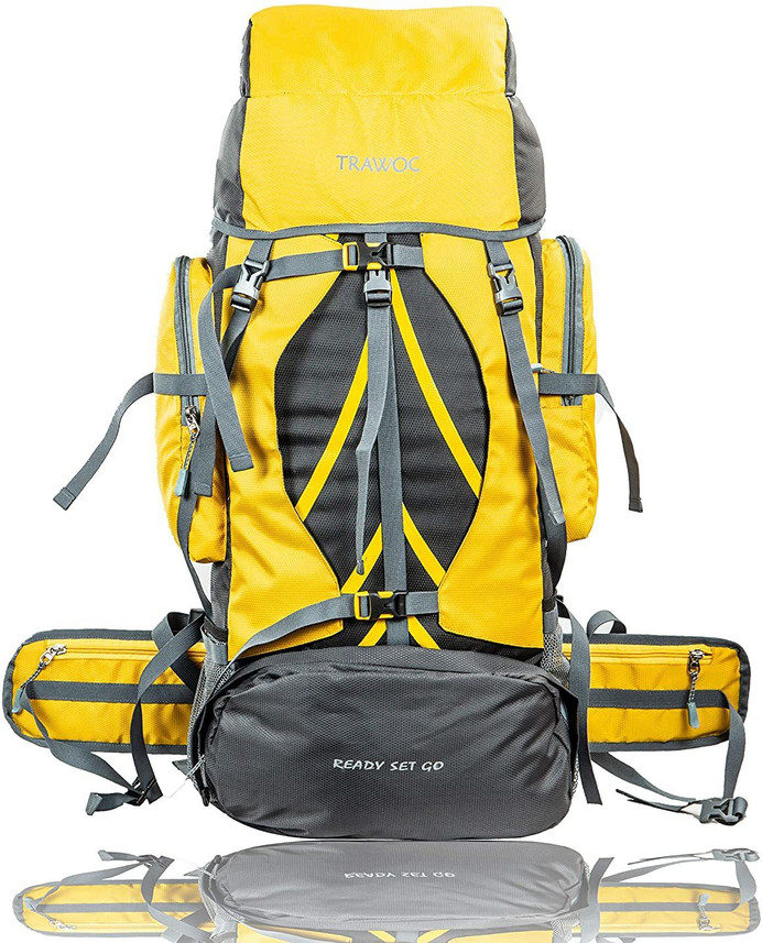 yellow rucksack bag