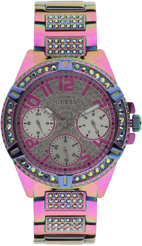 guess lady frontier watch purple