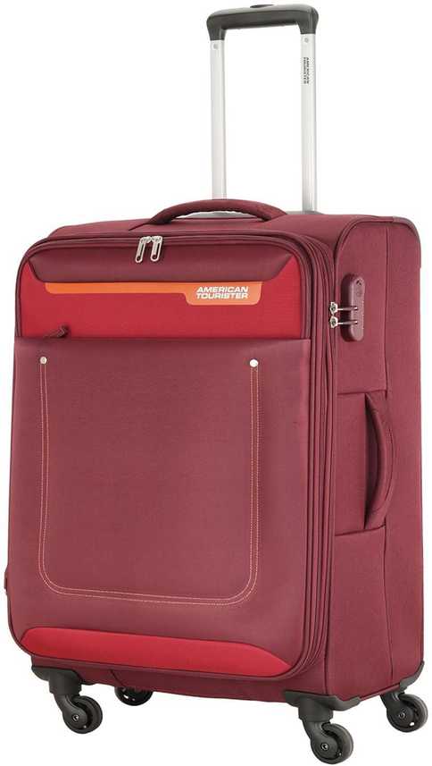 American Tourister Jackson Spinner Expandable Check In Suitcase 26 Inch Red Price In India Flipkart Com