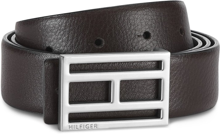 tommy hilfiger men's leather reversible belt