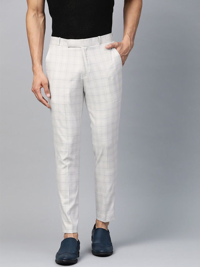 Dennison Tapered Men White Trousers 