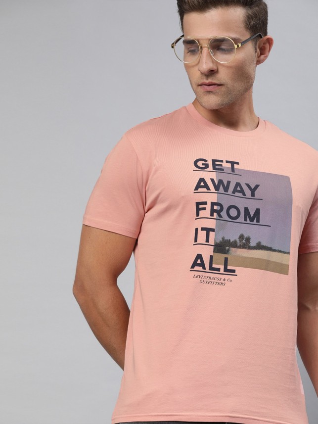 levis pink t shirt mens