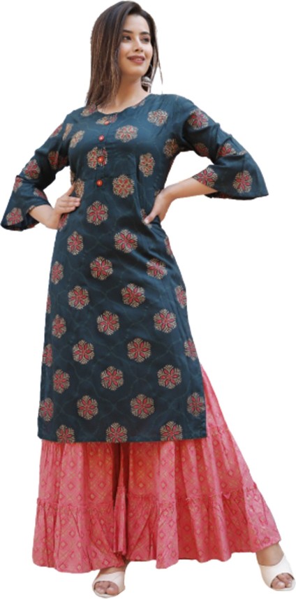 kurti sharara set flipkart