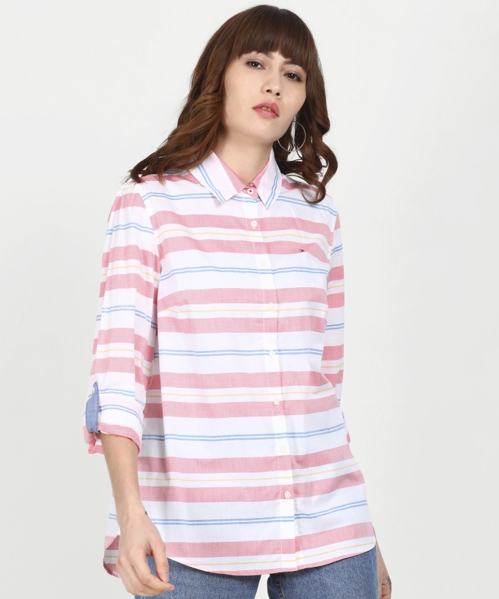 tommy hilfiger women's striped shirt