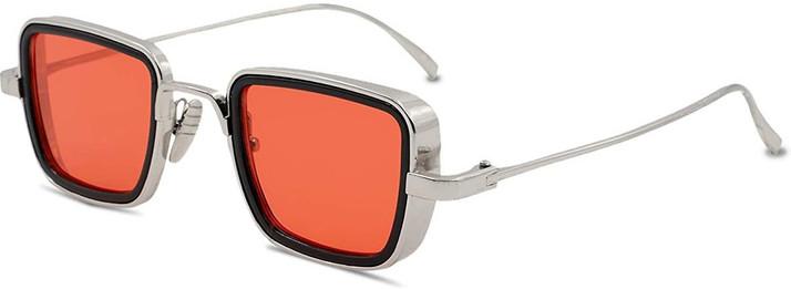 square orange sunglasses