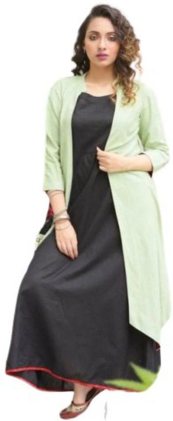 flipkart black gown