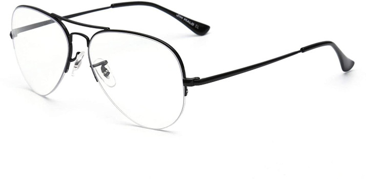 half rim aviator sunglasses