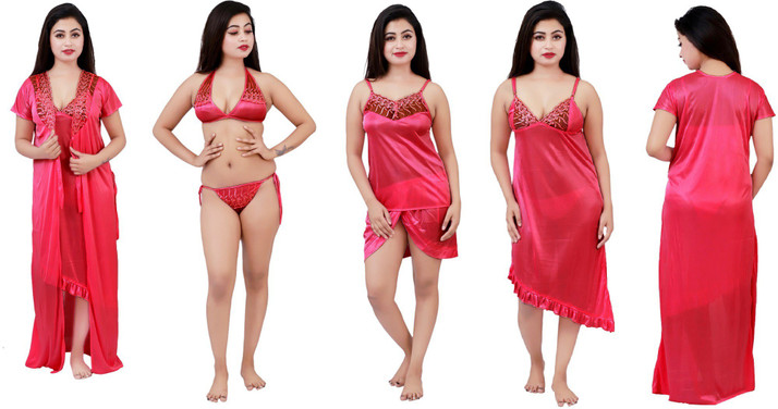 Satin nightwear flipkart Clearance