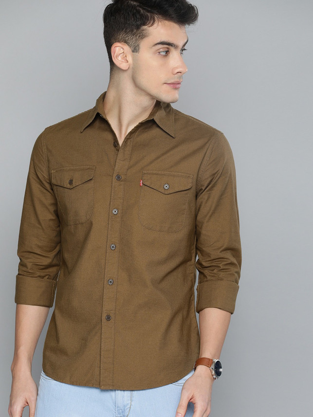 levis brown shirt