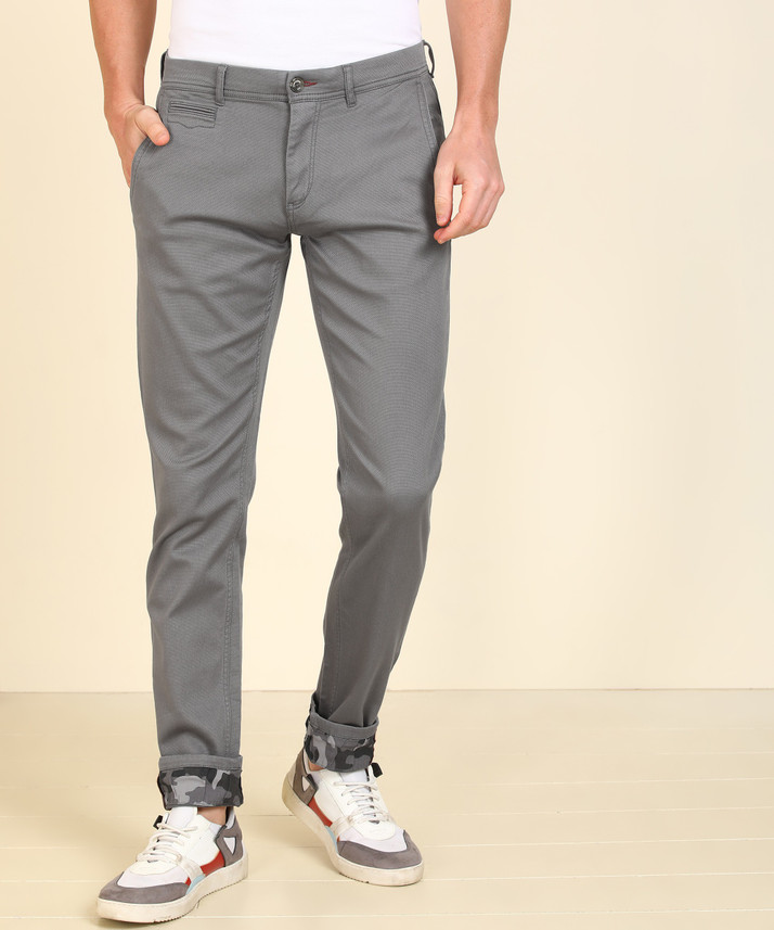 FLYING MACHINE Slim Fit Men Grey 